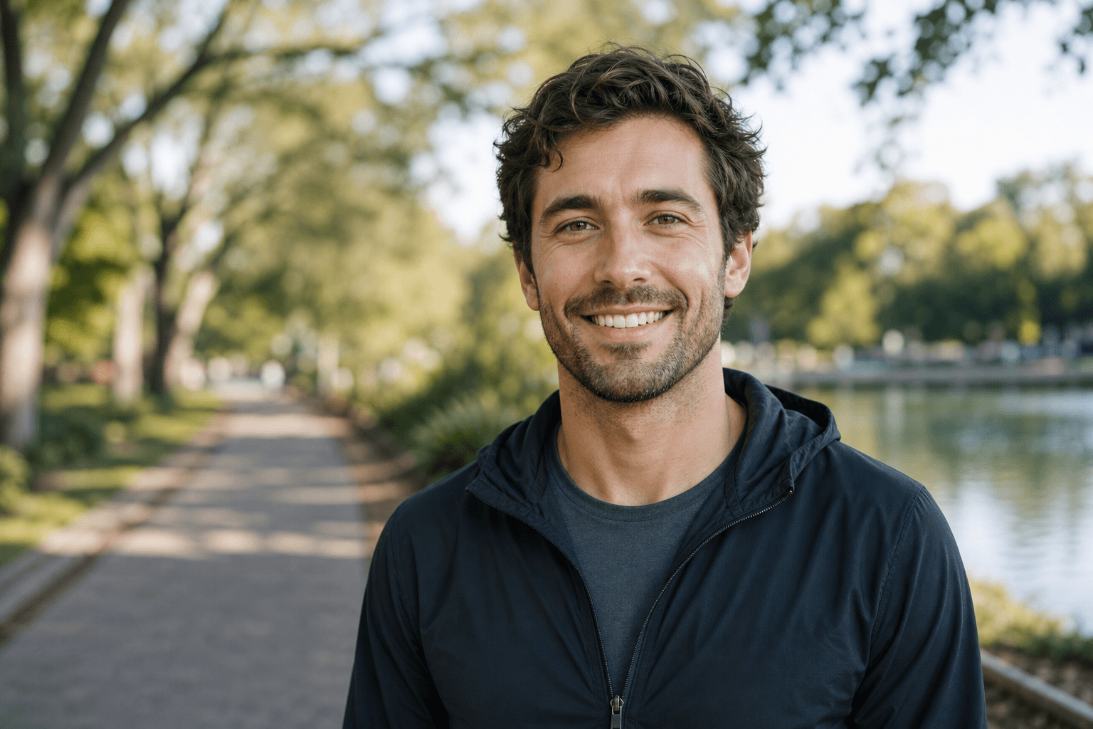 Person with confident smile